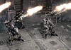 Zion's army battles the machines in weaponized exo-suits in <em>Matrix</em> 3. Still, it takes Neo to save the day.