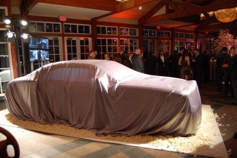 Bentley held a party Tuesday night in Central Park to unveil its monstrous, limited-edition $350,000 Brooklands coupe.