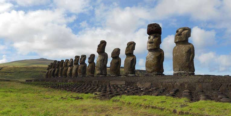 We may finally know how Easter Island’s giant statues got their jaunty stone hats