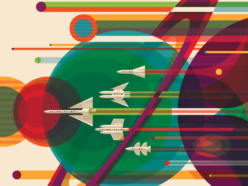 NASA’s Retro-Future Posters Want To Send You On An Interplanetary Vacation