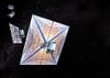 Solar sails, pushed by solar radiation, drag objects into the atmosphere.