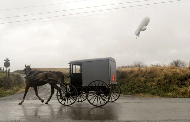 A surveillance blimp <a href="https://www.washingtonpost.com/news/the-switch/wp/2015/10/28/the-army-lost-control-of-a-giant-unmanned-surveillance-blimp/">escaped</a> from a military compound in Maryland in October. The 200-ft long aircraft floated over to Pennsylvania, chaperoned by two fighter jets for security. By the time it finally <a href="https://www.popsci.com/giant-army-blimp-is-on-loose/">grounded</a>, the blimp had taken a 3-hour-long journey that downed multiple power lines. It remains unclear how the blimp broke loose.