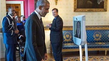 Robot Visits White House