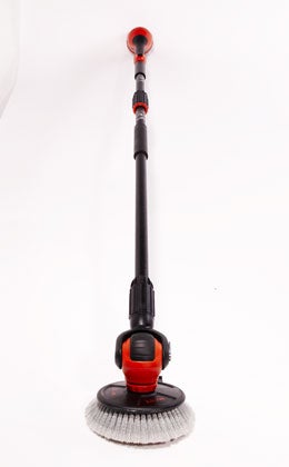 Clean hard-to-reach spots-second-story windows, SUV roofs-with this battery-powered scrub brush, extendable up to 10 feet. Its wires hide inside interlocking fiberglass poles, which are sturdy yet light enough to lift overhead. <strong>Black &amp; Decker 18V Power Scrubber $100; <a href="http://blackanddecker.com">blackanddecker.com</a></strong>