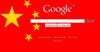 Google search with Chinese flag in background