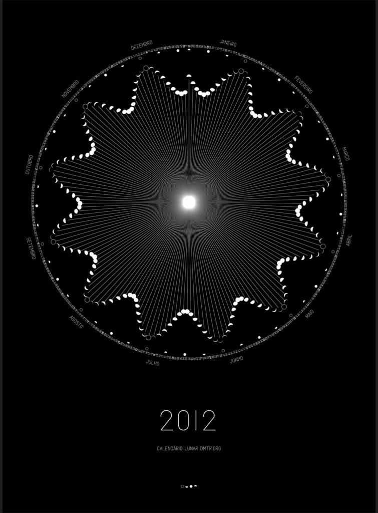 A strikingly elegant guide to the year's full moons, by the same designer who brought us <a href="http://dmtr.org/timelapse/">this amazing timelapse.</a> <em>Award: Bronze, Data Visualization</em>