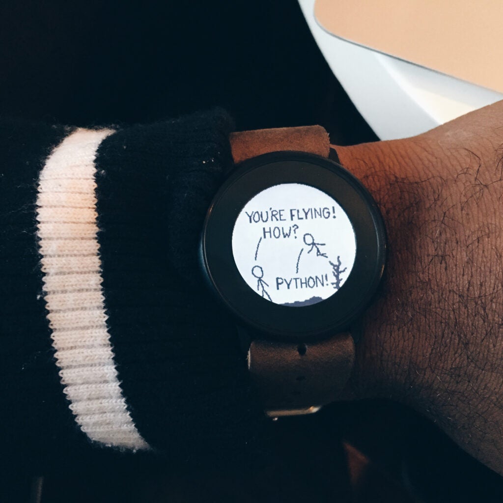 XKCD can be read on the Pebble Time Round. If you're into that sort of thing.