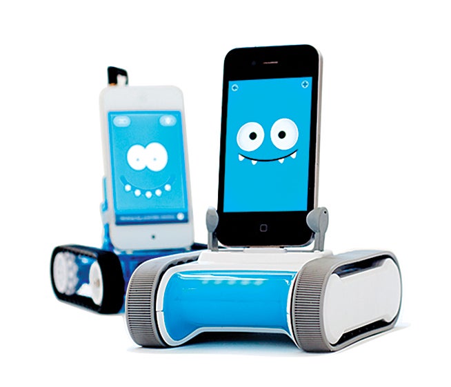 <strong>Romotive</strong><br />
A toy rather than an office solution and as much about the software as it is about the mechanical package, the Romo is for entertaining a child or connecting that child with a distant friend or family. That said, it's impressive at this price. Next, the company is working toward giving it computer vision so it can navigate obstacles on its own. <a href="http://romotive.com/">$149</a> (iPhone not included)