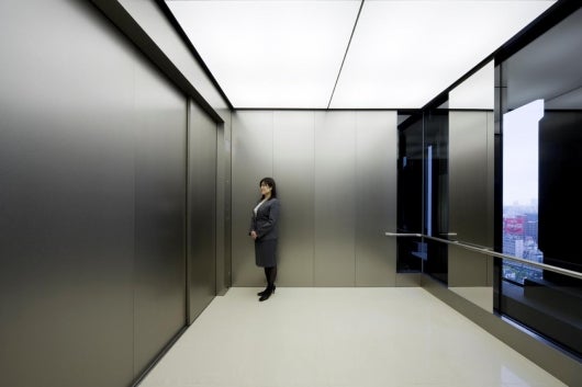 This elevator can hold 80 people.