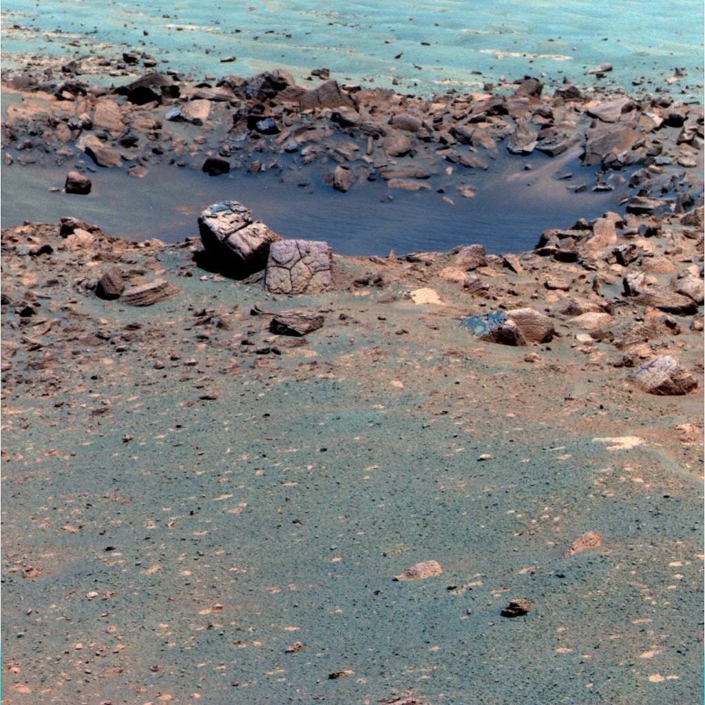 Mars chocolate hills