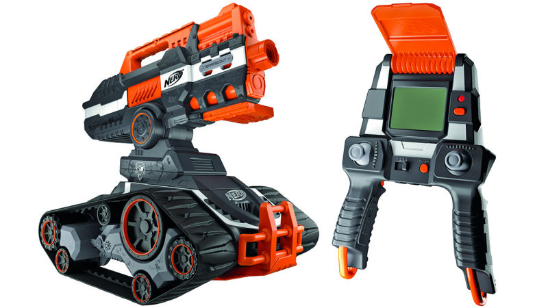 A Crawling Drone Carries Nerf’s Newest Dart Gun