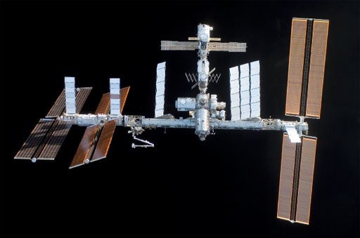 ISS Assembly Mission 10A in the space