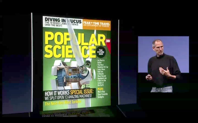 Video: Steve Jobs Loves Popular Science+ on the iPad
