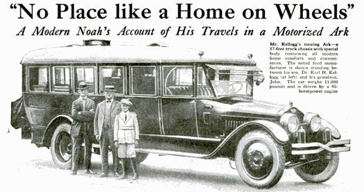 An early RV from 1924, in Popular Science magazine.