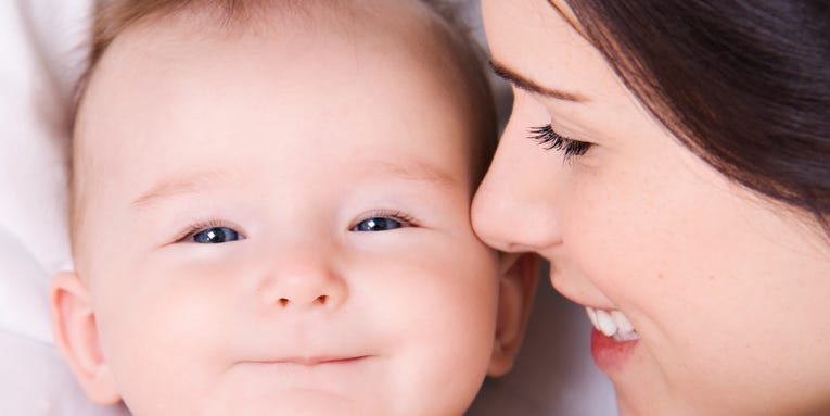 Mom Lights Up When Her Baby Smiles