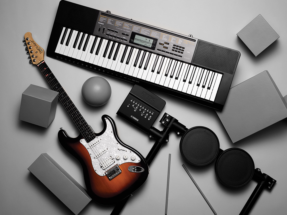 Musical instruments and apps that teach you how to play