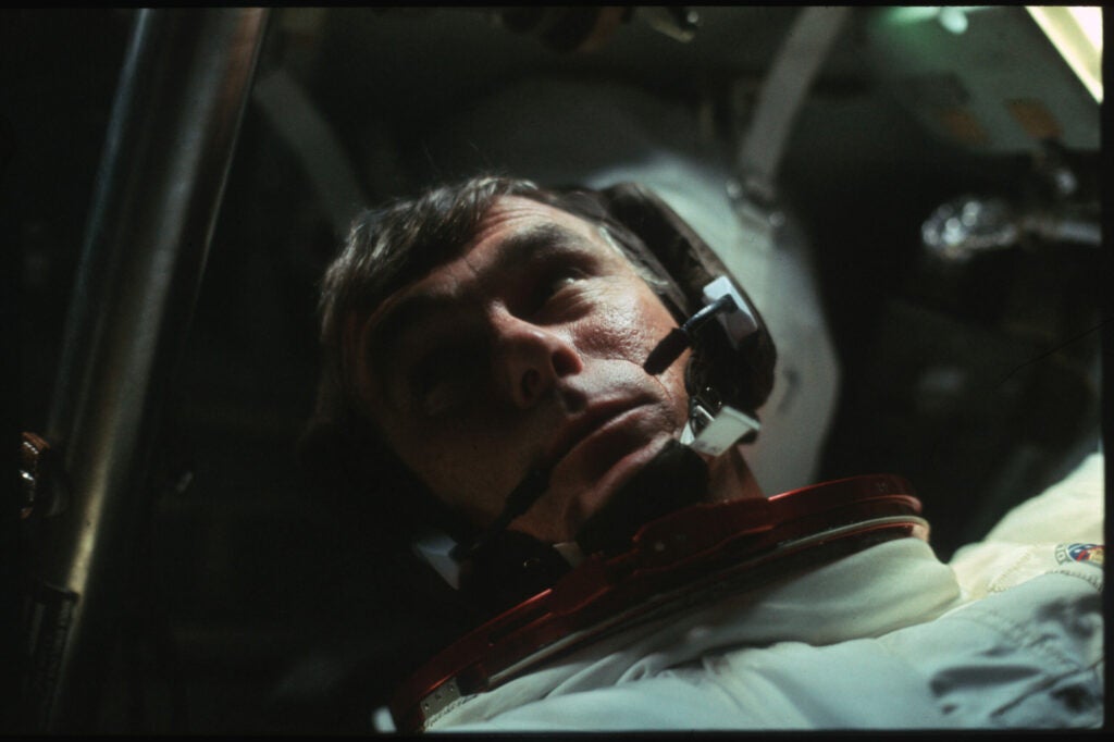 Apollo 17 Commander Gene Cernan.