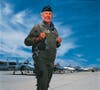 Famed pilot Chuck Yeager, a few days before his last flight (in which he'd reach Mach 1 one final time) at the Edwards AFB show in 1998. Feature: "The Last Hero Pilot" in PS 01/98