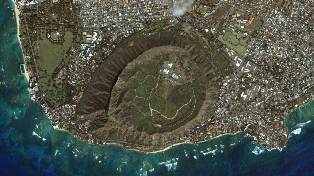 Let's end on a happier note, shall we? This beautiful shot shows Honolulu, Hawaii, as it appeared March 13, 2003. Now that you have some ideas, go <a href="http://www.geoeye.com/CorpSite/promotions/2013Calendar.aspx">here</a> to download your calendar of choice. Happy New Year!