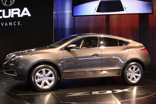 The Acura ZDX, the latest entry in the SUV-like non-SUV market, shown here in full production mode.