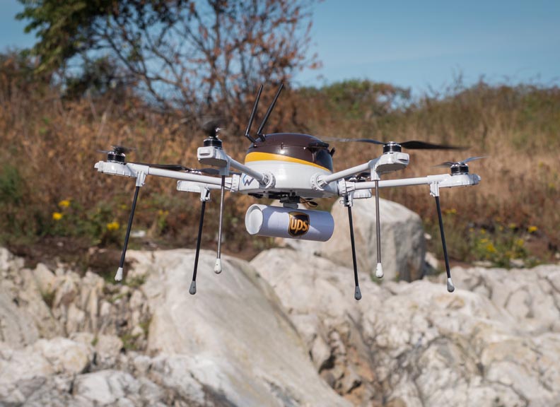Watch A UPS Drone Deliver Medical Supplies To An Island