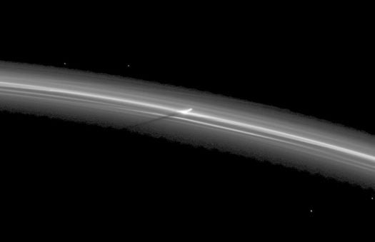 This version of the image has been brightened to enhance the visibility of the ring and shadow.