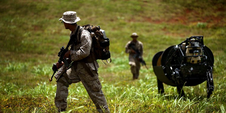 Marines Prepare For Future War With Robot Horses And Swimming Trucks