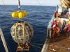 As part of the planning process for KM3NeT, crews have already practiced deploying dummy detection modules. The towers holding the modules will be anchored on the seafloor, at depths of 9,800 feet to about 16,000 feet.