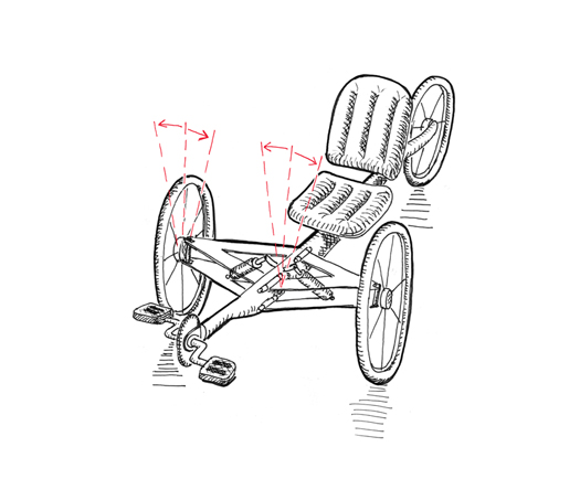 A Recumbent Tricycle Allows Those Who Have Trouble Balancing to Cycle