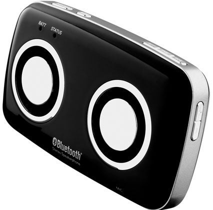 Even the low-end cellphone your carrier gave you plays MP3s, but there aren't many decent ways to share your music on the fly. These miniature speakers wirelessly tune into any Bluetooth-enabled phone-perfect for that impromptu dance dance-off. <strong>MSB-100 $120; <a href="http://lge.com">lge.com</a></strong>