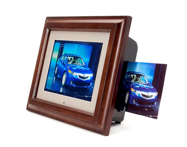 digital photo frame with built-in printer