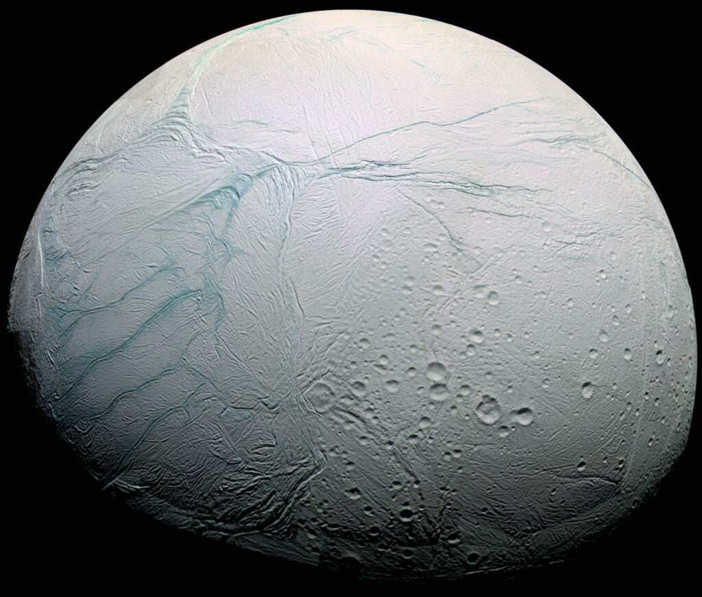 For hardcore skiers in need of new terrain to conquer, Saturn's sixth largest moon, Enceladus, may be the ideal place for hitting the interplanetary slopes. Covered in miles of ice, Enceladus is home to numerous geysers, which jettison ice particles into the air above the moon's surface. The result is something like snowfall as the ice particles fall back to the ground, coating Enceladus in extremely fine ice crystals. Paul Schenk of the Lunar and Planetary Institute in Houston notes the "snow" <a href="http://www.space.com/13314-saturn-moon-enceladus-weather-snow-flurries.html/">would make for great skiing conditions</a>! The only problem? There's just not enough of it built up on the surface yet. Give it a couple tens of millions of years or so, and the slopes will be piled high. <strong>Temperature:</strong> -330 degrees Fahrenheit