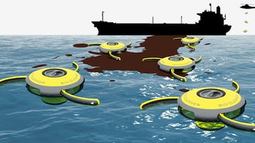 Video: Paratrooping Roomba-Style Drone Concept Could Help Clean Oil Spills