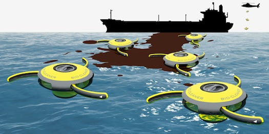 Video: Paratrooping Roomba-Style Drone Concept Could Help Clean Oil Spills