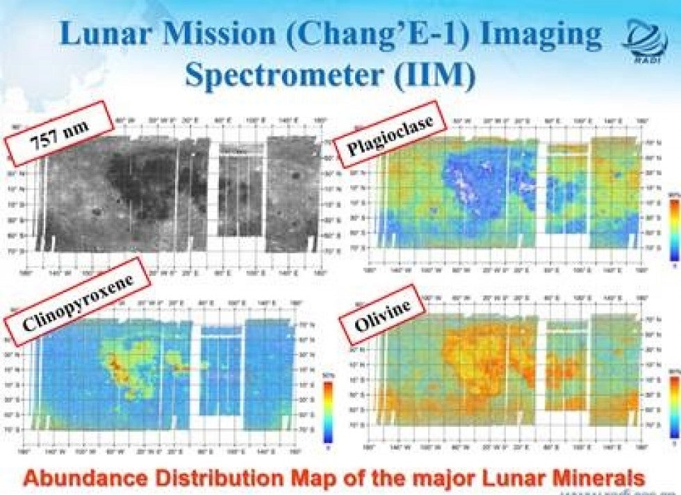 Chang'e 1 China Moon Hyperspectral