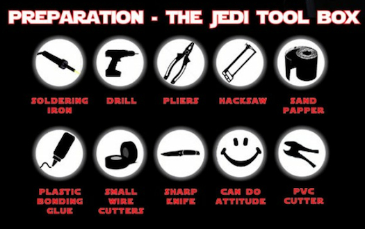 How To Build An LED Lightsaber [Infographic]