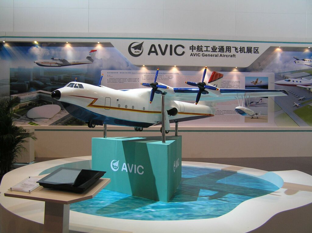 Shown here at the 2010 Zhuhai Airshow, this is an official model from AVIC manufacturer of the TA-600 seaplane. As the cockpit size remains roughly the same for both the TA-600 and smaller SH-5, one can see how much larger the TA-600 is by comparing the cockpit section to fuselage ratio of both aircraft.