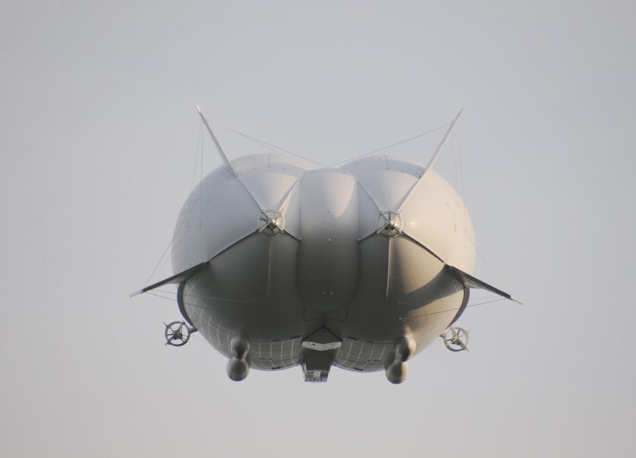 This is the backside of the Airlander vehicle.