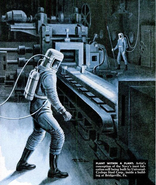Space Suits for Factory Workers: May 1959
