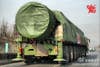 Shown here is the all terrain launch vehicle for the DF-41 ICBM, which has 16 articulated wheels. Chinese military vehicles, even those associated with sensitive projects like the DF-41, can be seen on Chinese highways while under transportation.