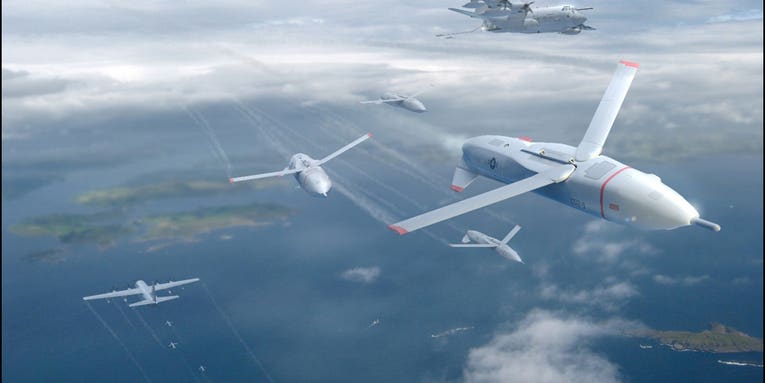 Air Force Wants Swarms Of Small Kamikaze Drones To Defeat Missiles