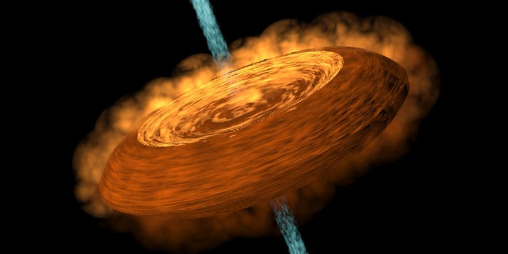Cosmic ‘hamburger’ gives scientists a rare view of a newborn solar system