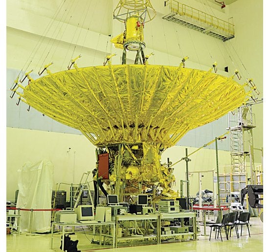 The Russian space agency's RadioAstron satellite, launched in July, is the final piece of the biggest radio-telescope array ever assembled. The satellite's 33-foot carbon-fiber dish antenna is small, but it connects it to a worldwide network of terrestrial telescopes. Using a technique called very long baseline interferometry, the satellite completes a virtual dish that is 30 times the size of Earth and has a resolution 10,000 times that of Hubble. Scientists will use it to study dark matter and black holes, and maybe even to determine whether the center of our galaxy contains a wormhole. <em>Jump to the beginning of the <a href="https://www.popsci.com/?image=11">Aviation &amp; Space</a> section.</em> <strong>Jump to another Best of What's New category:</strong>