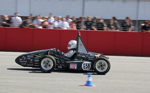 Student Engineers Use 3-D Printing To Boost A Custom-Built Electric Racecar