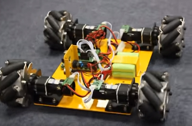Weird Wheels Move Robot In Four Directions Without Twisting