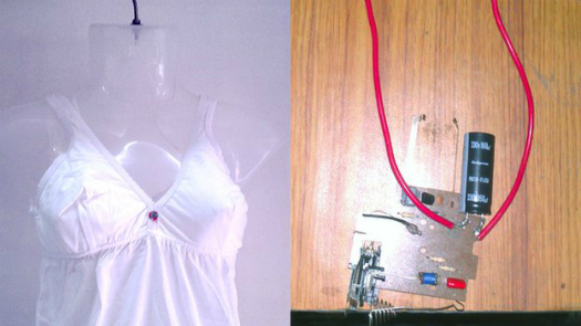 Zap Away Would-Be Attackers With This 3800kv Anti-Rape Bra