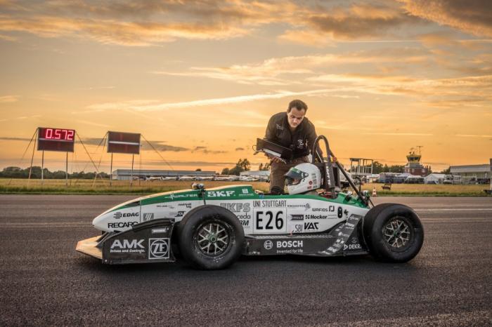 German Students Set New Electric Car Speed Record