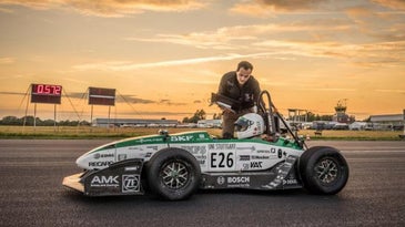 German Students Set New Electric Car Speed Record