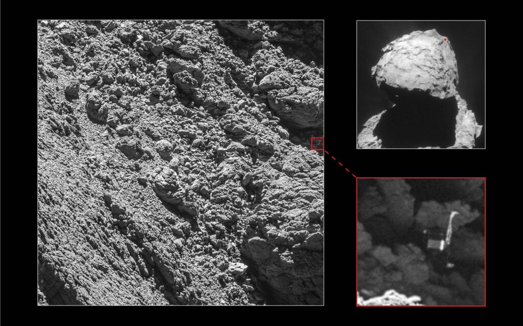 Rosetta found the location of the Philae lander