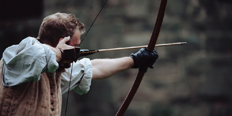 How to quickly make a bow and arrow